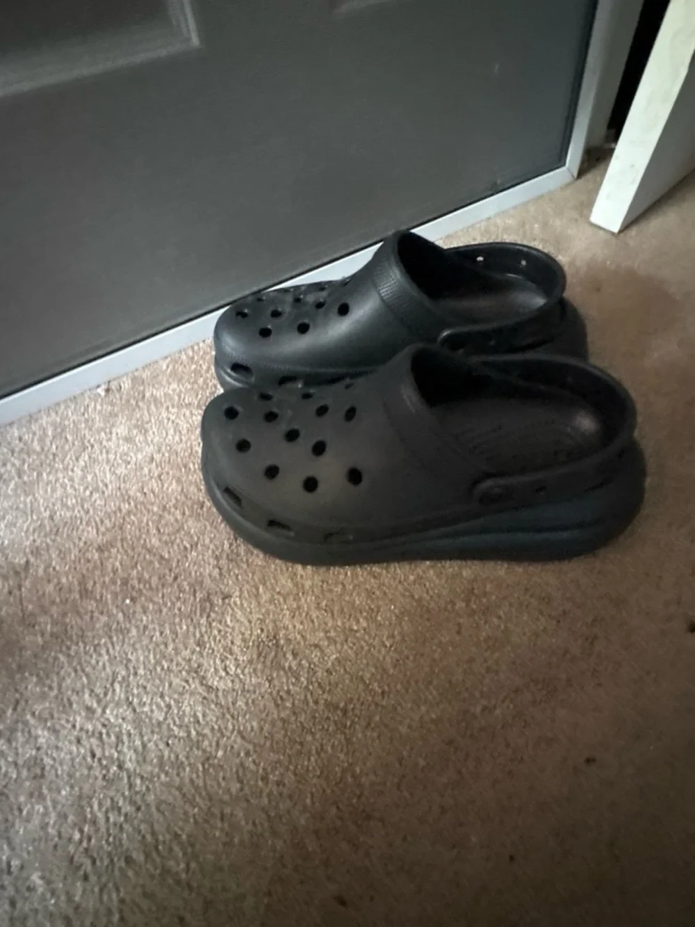 CROCS Classic Black Platform Clogs